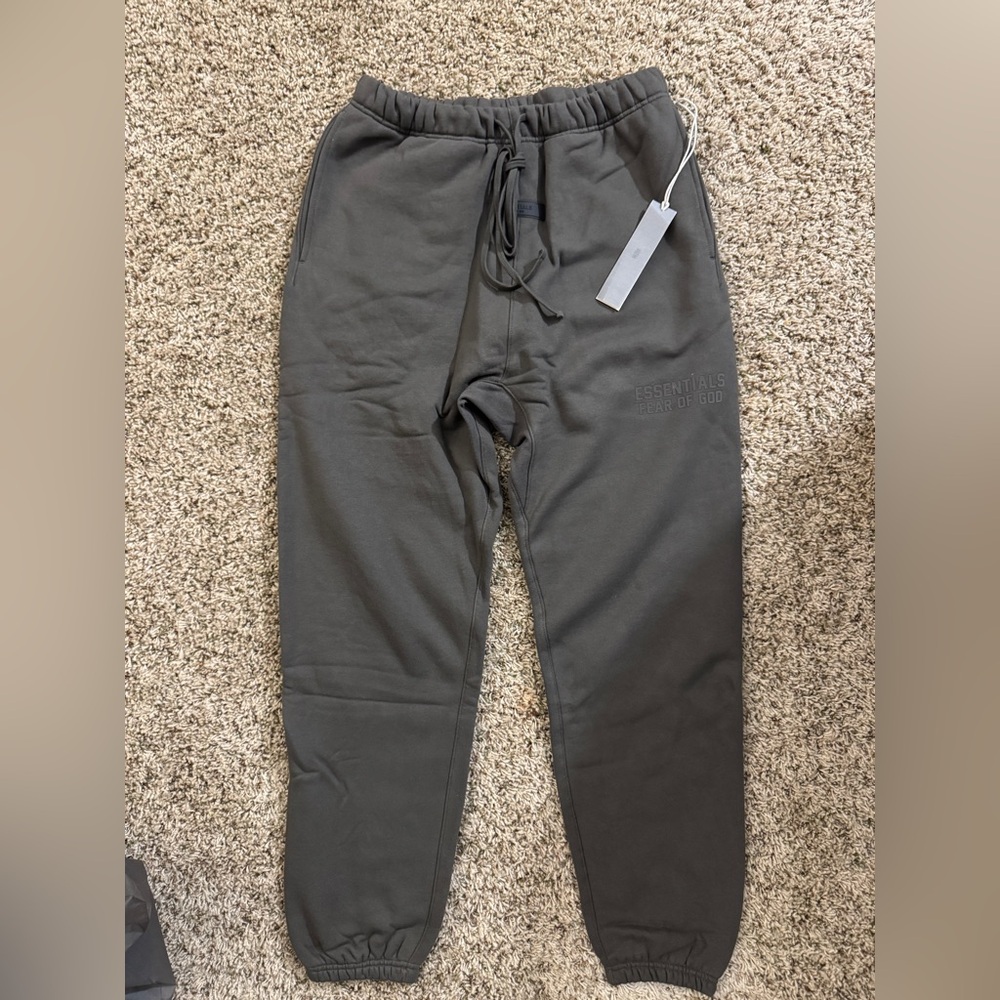 Fear of God Essentials Off Black Joggers